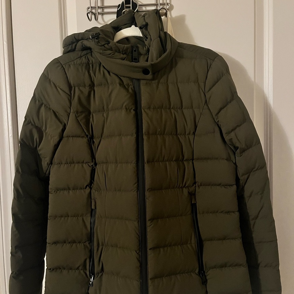 Olive Green Michael Kors Puffer Jacket